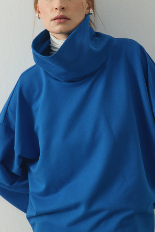 Fold Relax Pantolon Takım Saks