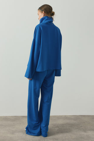 Fold Relax Pantolon Takım Saks