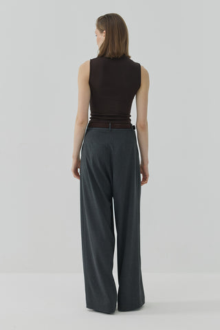 Pera Pileli Palazzo Pantolon Antrasit