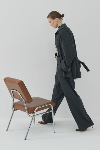 Pera Pileli Palazzo Pantolon Antrasit