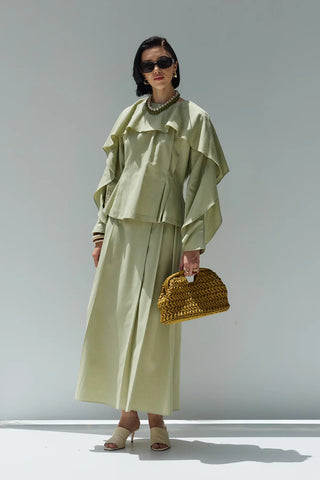 Perna Keten Bluz Açık Yeşil