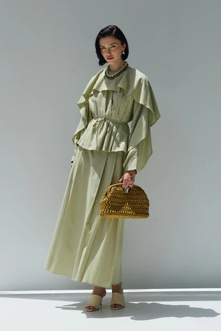 Perna Keten Bluz Açık Yeşil