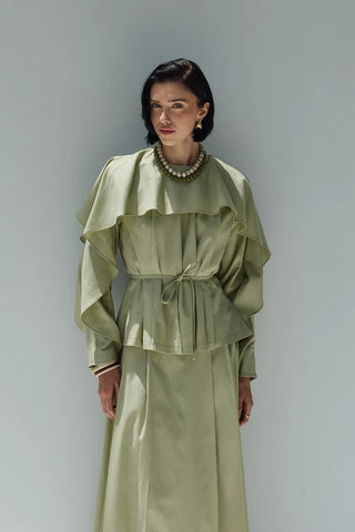 Perna Keten Bluz Açık Yeşil