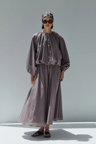 Kuda Balon Gömlek Vizon