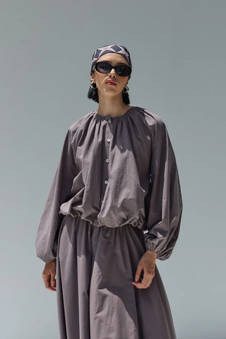 Kuda Balon Gömlek Vizon