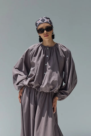 Kuda Balon Gömlek Vizon