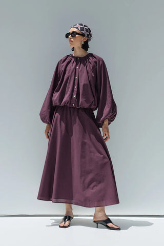 Kuda Kloş Etek Mürdüm