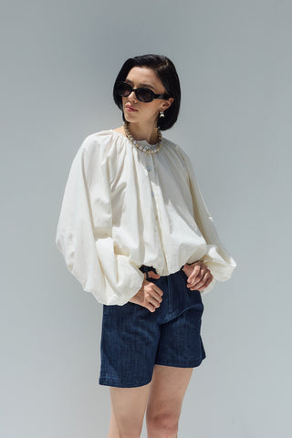 Kuda Balon Gömlek Ekru