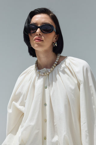 Kuda Balon Gömlek Ekru