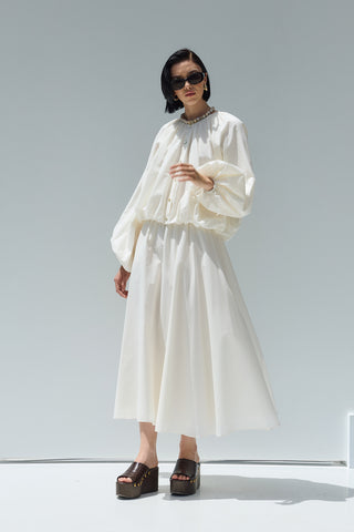 Kuda Balon Gömlek Ekru