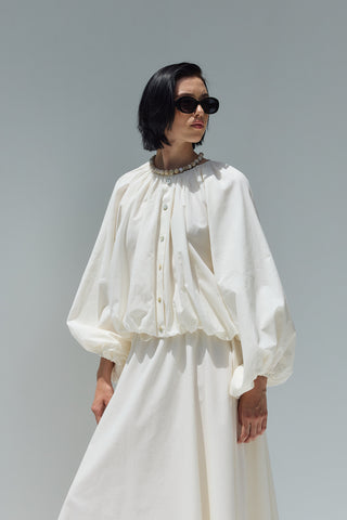 Kuda Balon Gömlek Ekru