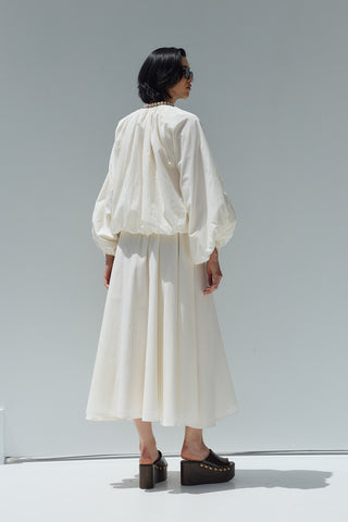 Kuda Balon Gömlek Ekru