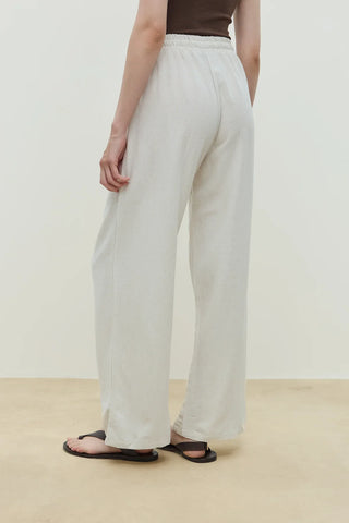 Bol Paça Yüksek Bel Pantolon Naturel