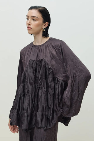 Saty Kraşlı Takım Kahverengi