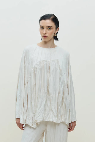 Saty Kraşlı Takım Ekru