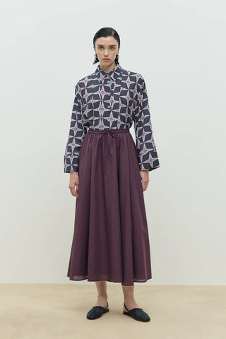 Kuda Kloş Etek Mürdüm