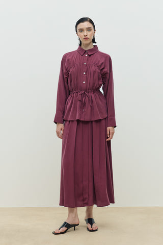 Palm Etekli Takım Mürdüm