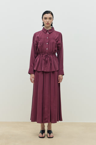 Palm Etekli Takım Mürdüm