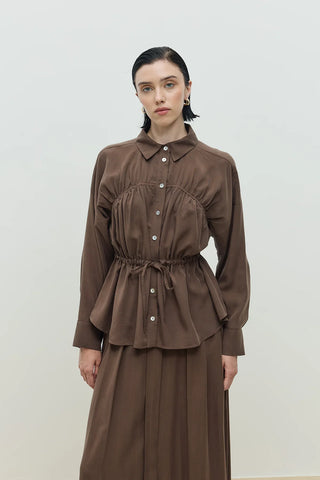 Palm Etekli Takım Kahverengi