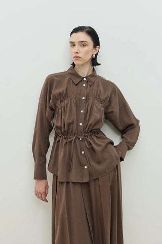 Palm Etekli Takım Kahverengi