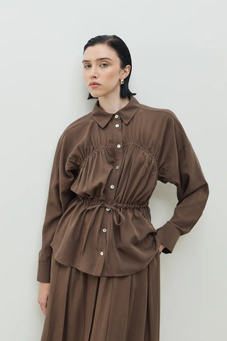 Palm Etekli Takım Kahverengi