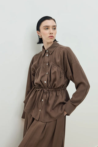 Palm Etekli Takım Kahverengi