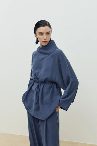 Modal Düşük Yaka Takım Lacivert