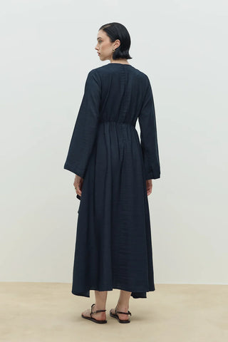 Aure Volan Elbise Lacivert