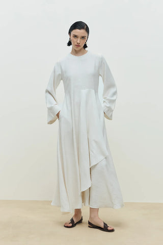 Aure Volan Elbise Naturel