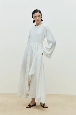 Aure Volan Elbise Naturel