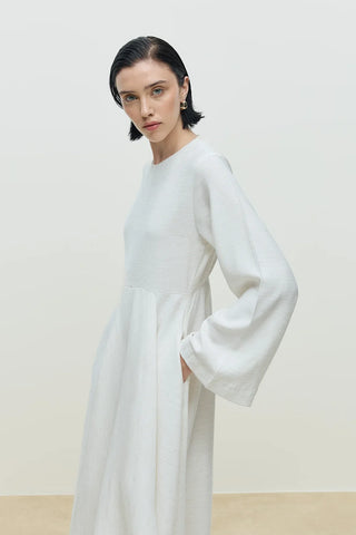Aure Volan Elbise Naturel