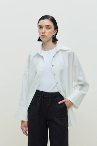 Keten Palazzo Pantolon Siyah