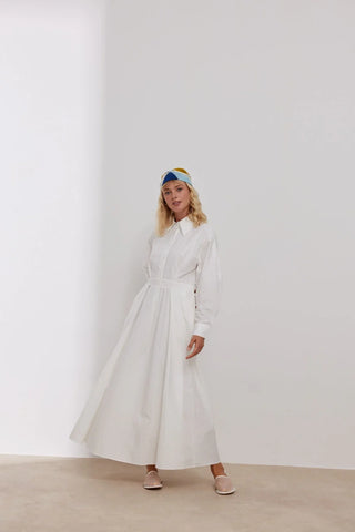 Nice Pamuklu Elbise Beyaz