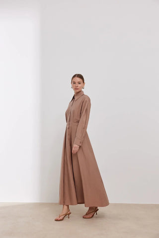 Nice Pamuklu Elbise Vizon