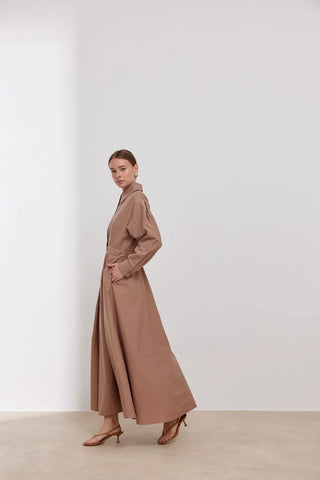 Nice Pamuklu Elbise Vizon