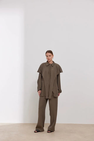 Modal Yakası Seyyar Takım Haki