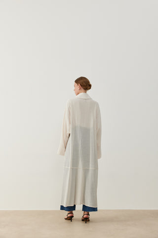 Şile Bezi Kimono Gömlek ve İçlik Vanilya