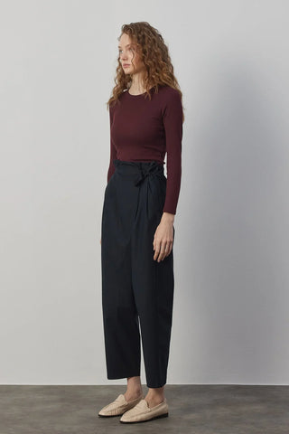 Önü Kapaklı Stil Pantolon Koyu Lacivert