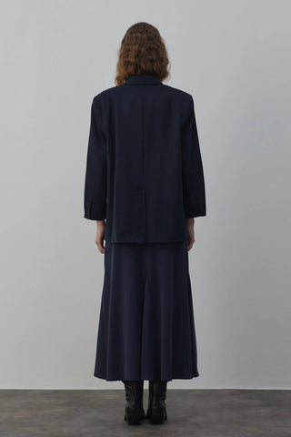 Çift Cep Blazer Ceket Lacivert