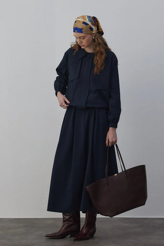 Amber Astarlı Bomber Ceket Lacivert