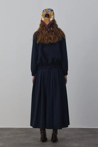 Amber Astarlı Bomber Ceket Lacivert