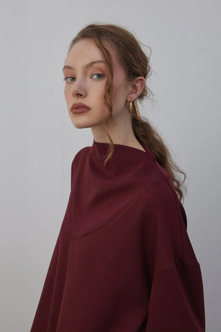 Oyşo Yandan Fermuarlı Takım Bordo