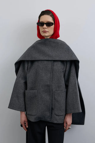 Merlo Atkılı Kısa Kaban Antrasit