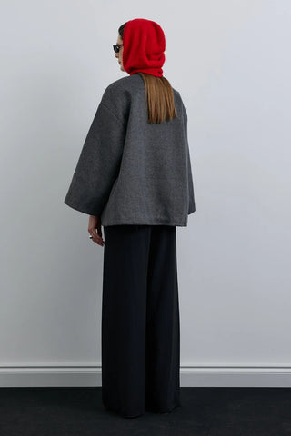 Merlo Atkılı Kısa Kaban Antrasit