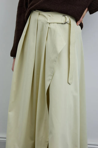 Tokalı Anvelop Etek Vanilya