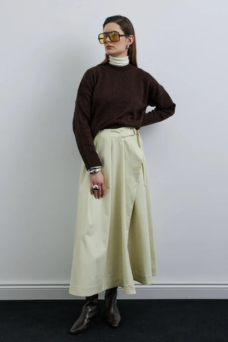 Oversize Triko Kazak Kahverengi