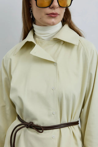 Elvo Kruvaze Düğmeli Gömlek Vanilya