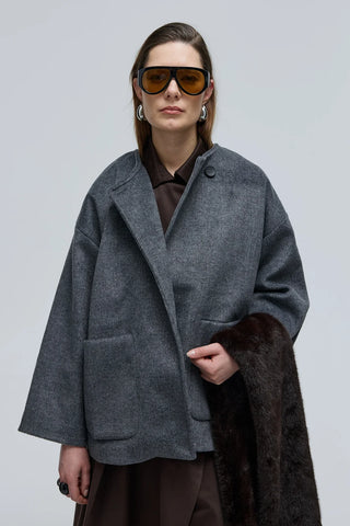 Merlo Atkılı Kısa Kaban Antrasit