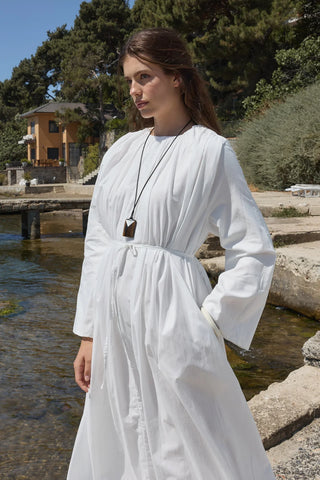 Bae Vual Balon Elbise Ekru