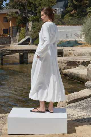 Bae Vual Balon Elbise Ekru